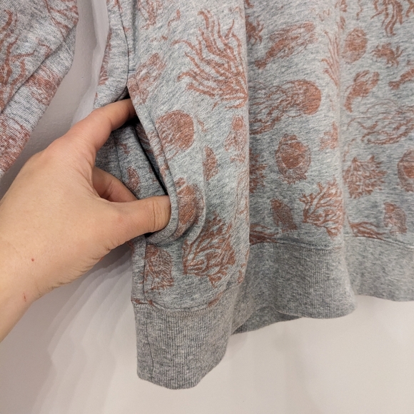 Johnny Was JWLA Nautical French Terry 3/4 Sleeve Pullover Sweatshirt Chic Sz S - Picture 4 of 7